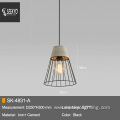 Nordic Industrial Rustic Black Metal Cement Pendant Lamp